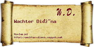 Wachter Diána névjegykártya